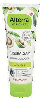 Alterra foot balm organic avocado oil