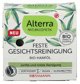 Alterra Solid Facial Cleanser Organic Hemp Oil